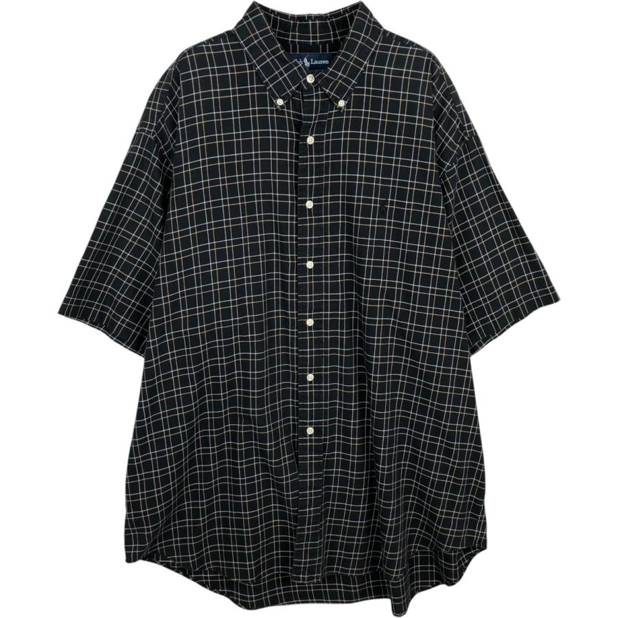 古着 ラルフローレン Ralph Lauren BLAKE チェック柄 半袖 ボタン