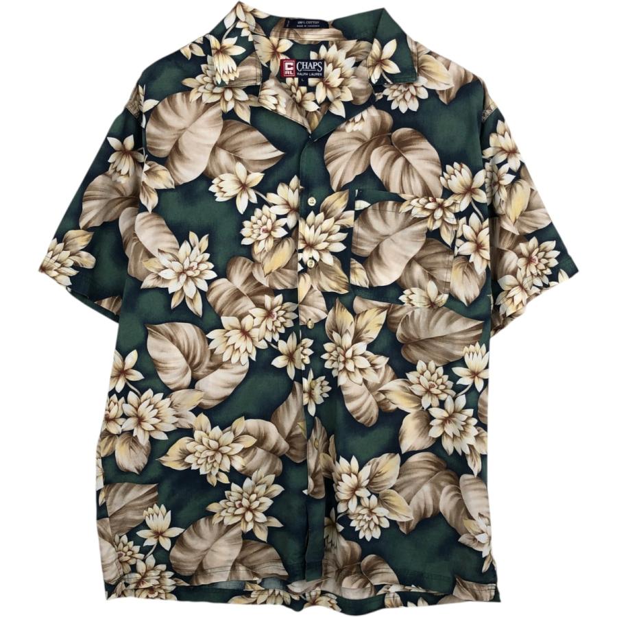 古着 ラルフローレン Ralph Lauren CHAPS チャップス 花柄 オープン