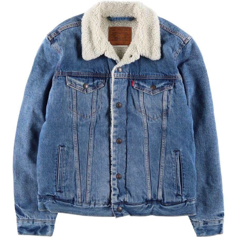 古着 リーバイス Levi's 中綿入り デニムボアジャケット メンズM相当/eaa478074 Levi's（リーバイス） 古着 中綿入り デニムボアジャケット メンズM