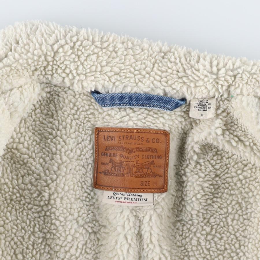 Levi's（リーバイス） 古着 中綿入り デニムボアジャケット メンズM