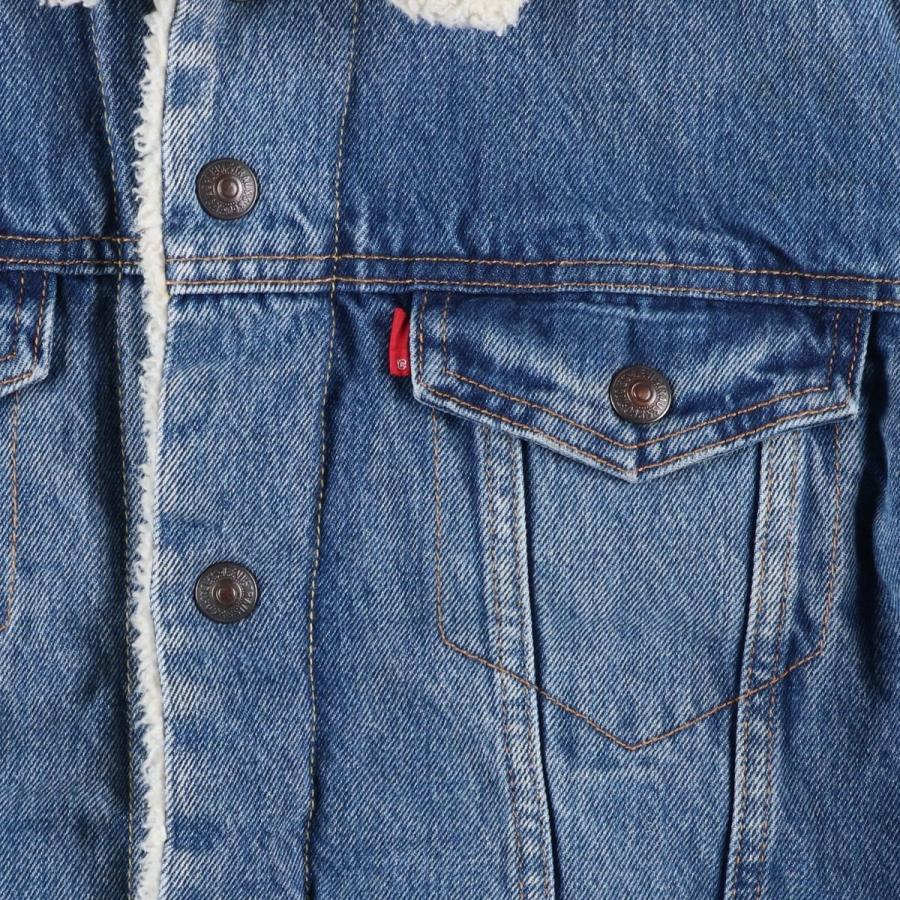 Levi's（リーバイス） 古着 中綿入り デニムボアジャケット メンズM