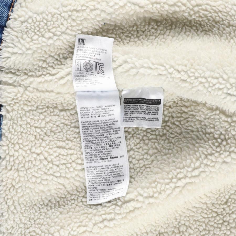 Levi's（リーバイス） 古着 中綿入り デニムボアジャケット メンズM