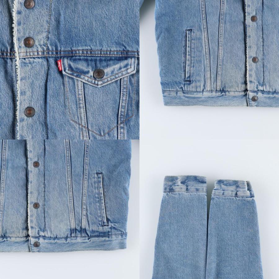 古着 リーバイス Levi's 中綿入り デニムボアジャケット メンズL相当/eaa478075 Levi's（リーバイス） 古着 中綿入り デニムボアジャケット メンズL
