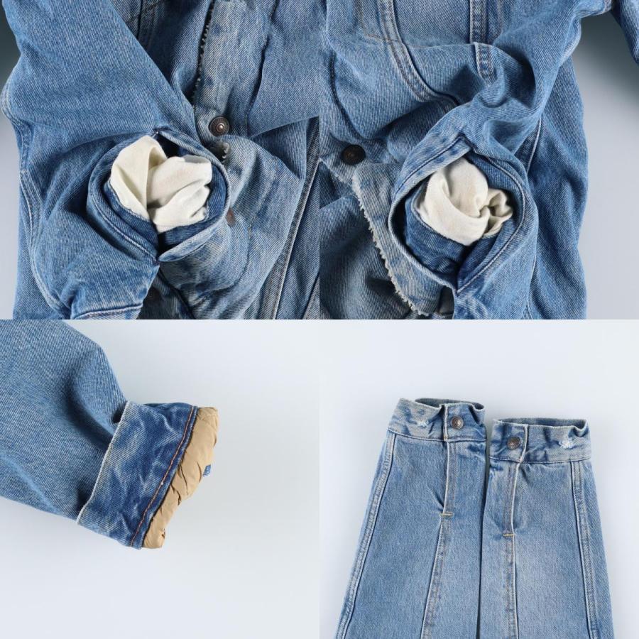 Levi's（リーバイス） 古着 中綿入り デニムボアジャケット メンズL