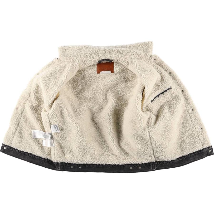 Levi's（リーバイス） 古着 中綿入り ブラックデニムボアジャケット