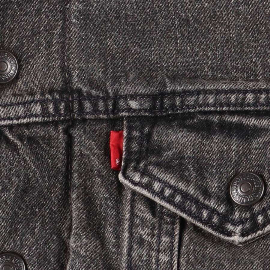 Levi's（リーバイス） 古着 中綿入り ブラックデニムボアジャケット