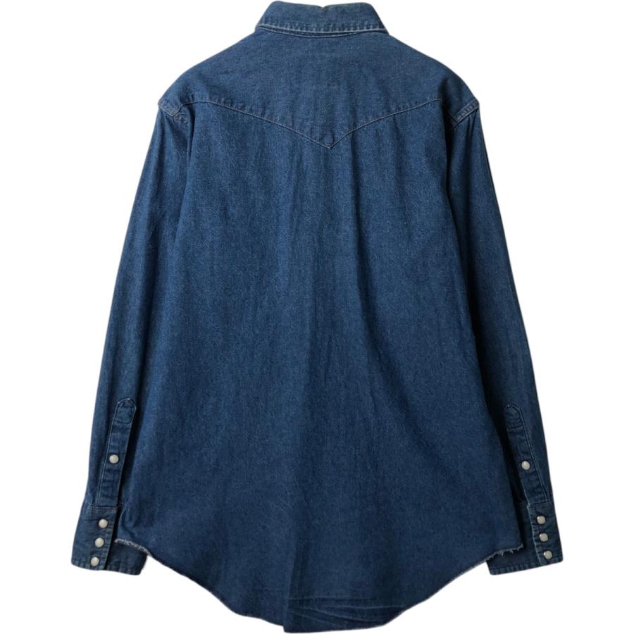 Wrangler（ラングラー） 古着 80年代 長袖 デニムウエスタンシャツ USA
