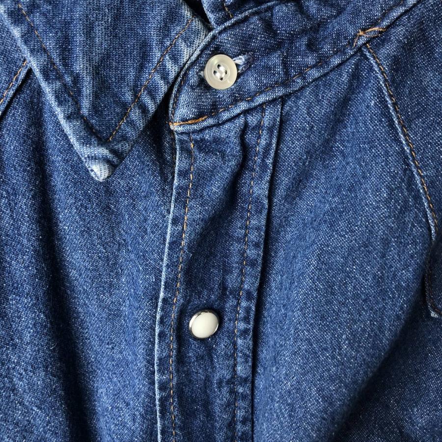 Wrangler（ラングラー） 古着 80年代 長袖 デニムウエスタンシャツ USA