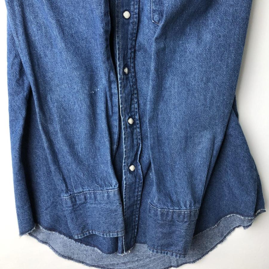 Wrangler（ラングラー） 古着 80年代 長袖 デニムウエスタンシャツ USA