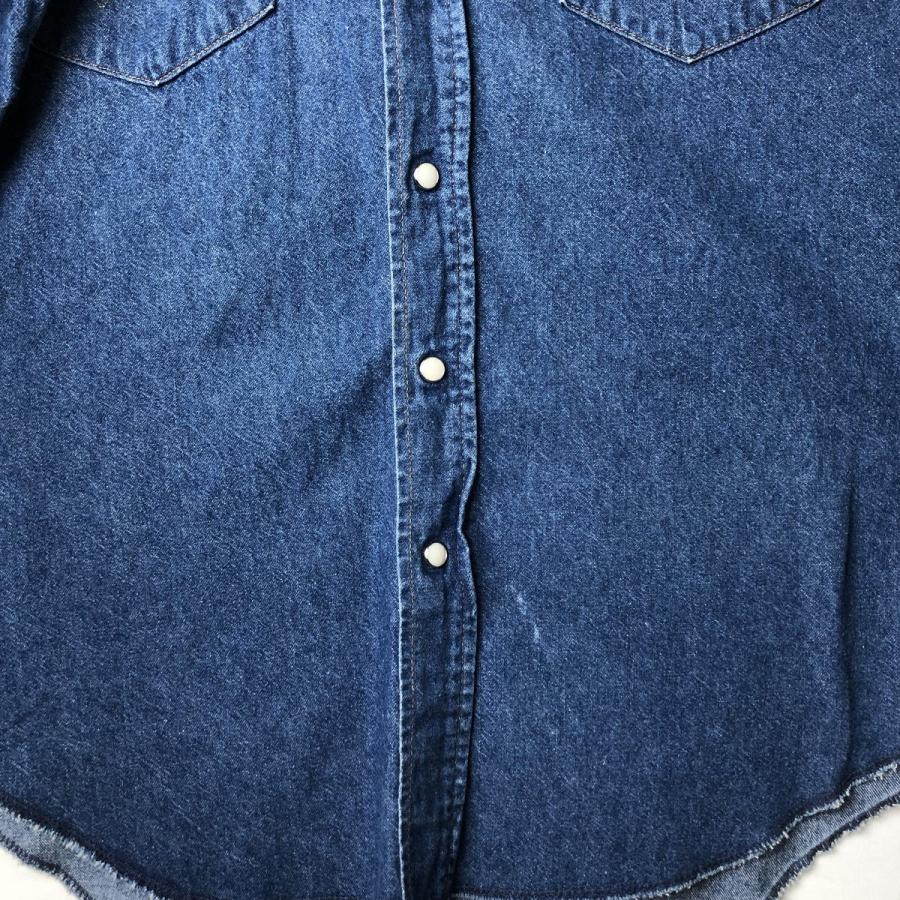 Wrangler（ラングラー） 古着 80年代 長袖 デニムウエスタンシャツ USA
