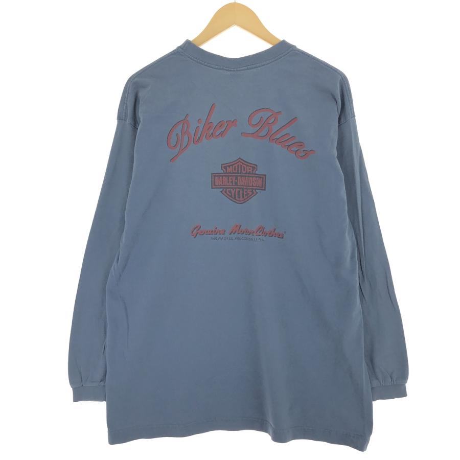 希少美品！！【HARLEY-DAVIDSON ハーレーダビッドソン】ロンT XL 古着 ハーレーダビッドソン HARLEY DAVIDSON 長袖Tシャツ 両面