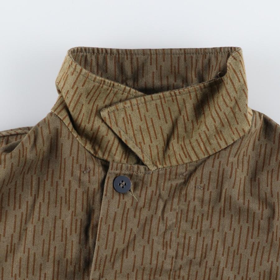 古着 東ドイツ軍実品 レインドロップカモ 迷彩柄 ミリタリー