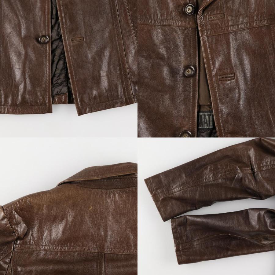 古着 THE VALI COLLECTION レザーカーコート メンズM相当 /eaa478501  