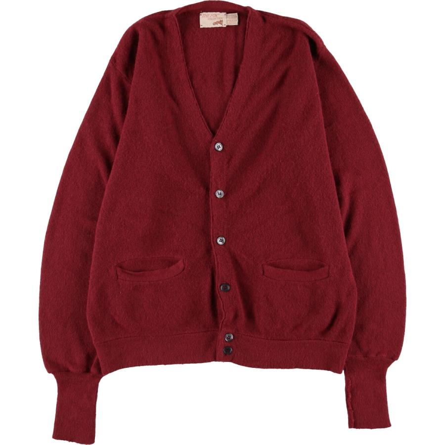古着 80年代 THE FOX COLLECTION アクリルニットカーディガン 古着 80年代 THE FOX COLLECTION アクリルニットカーディガン