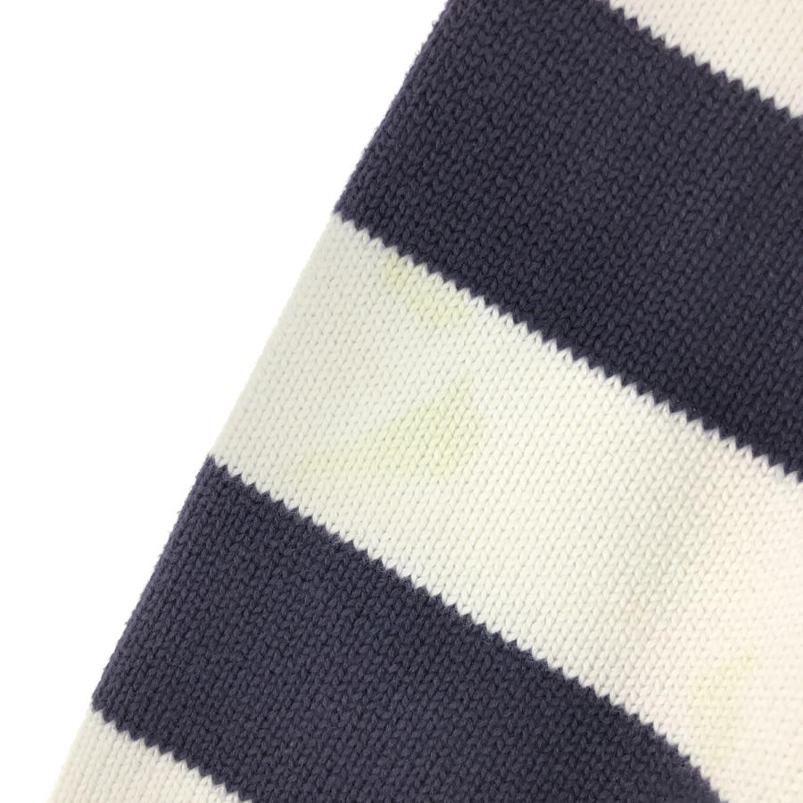 Lands' End ボーダーニット LANDS' END Cotton Border Knit 紺ミントグリーン L ランズ