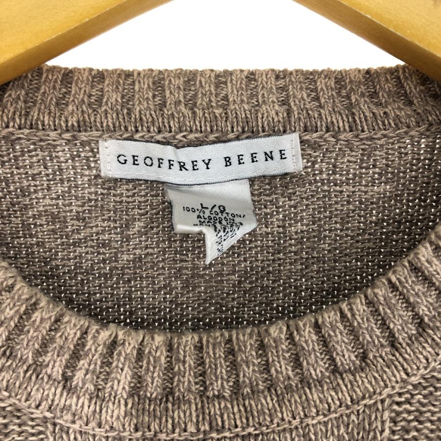 古着 GEOFFREY BEENE コットンニットセーター メンズL相当 