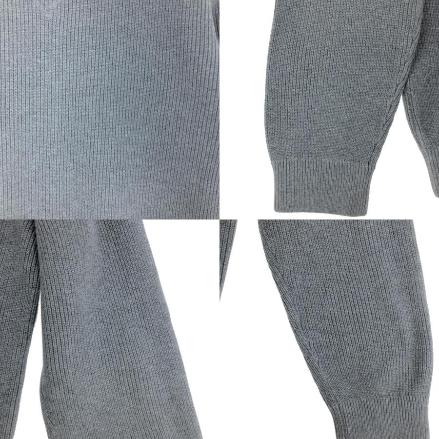 90s Eddie Bauer USA製 リブ編み コットンニット グレー 90s Eddie Bauer USA製 リブ編み コットンニット グレー 90's