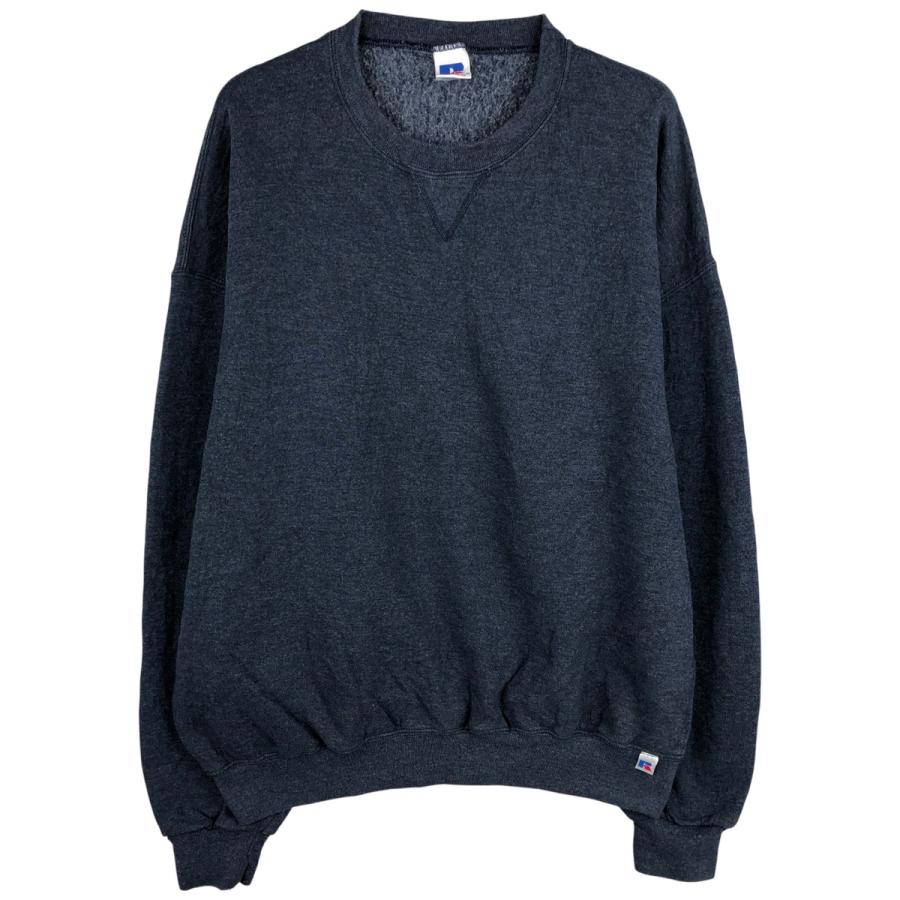 XL ラッセルアスレチック　ビンテージ　半袖　スウェット　フェード 古着 90年代 ラッセル Russell 無地 ブランクスウェットシャツ