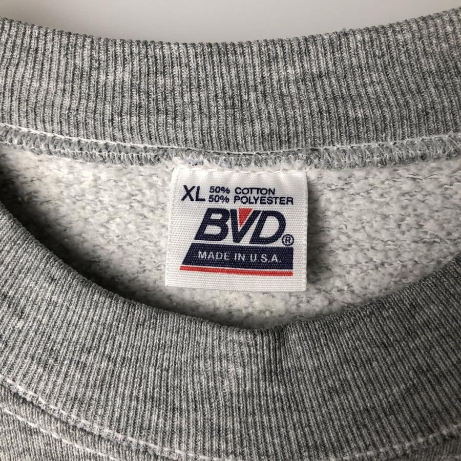 古着 90年代 BVD 無地 ブランクスウェットシャツ トレーナー USA製 