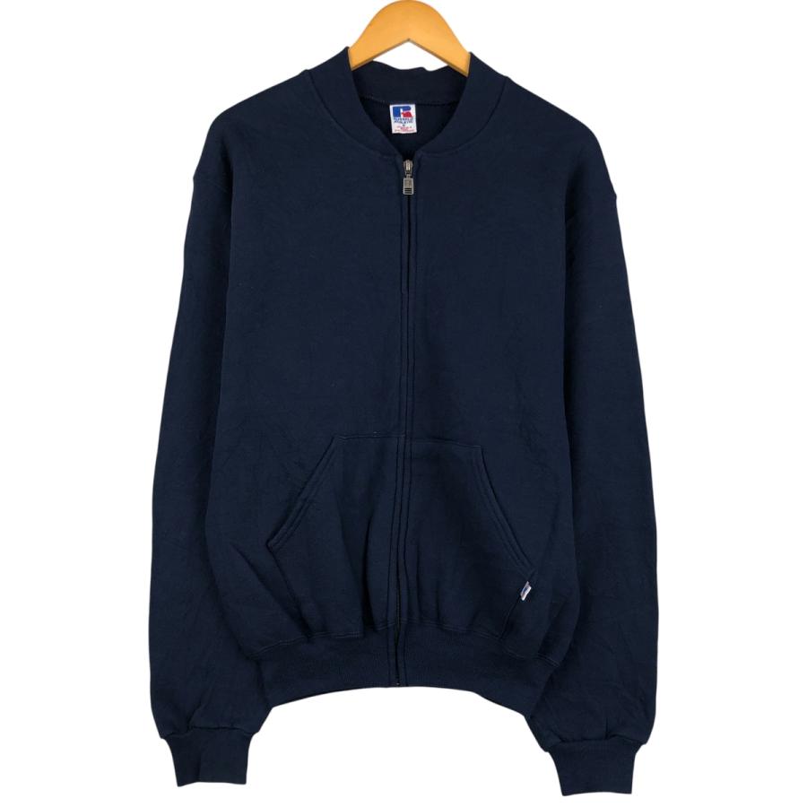 古着 90年代 ラッセル Russell ATHLETIC フルジップスウェットシャツ 