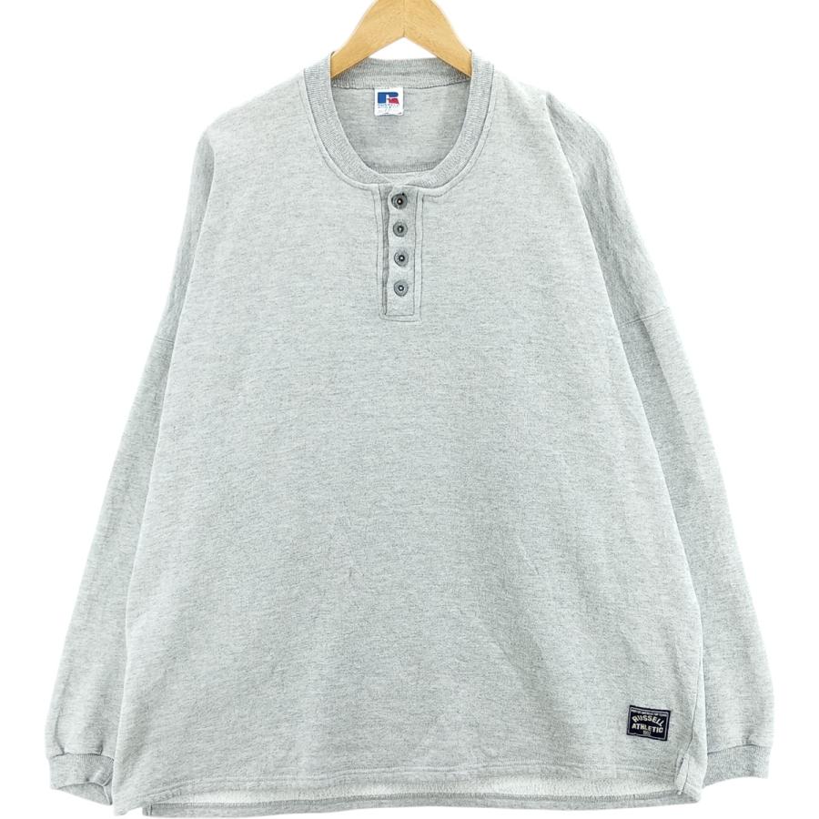 古着 90年代 ラッセル ATHLETIC ヘンリーネック 無地 ブランク