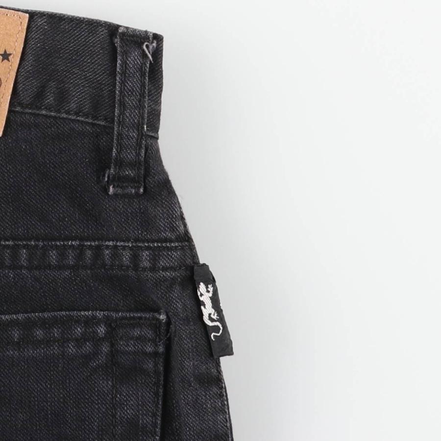 古着 アニエスベー agnes b. JEANS ブラックデニム テーパードデニムパンツ フランス製 レディースL(w27)相当 /eaa480988_8