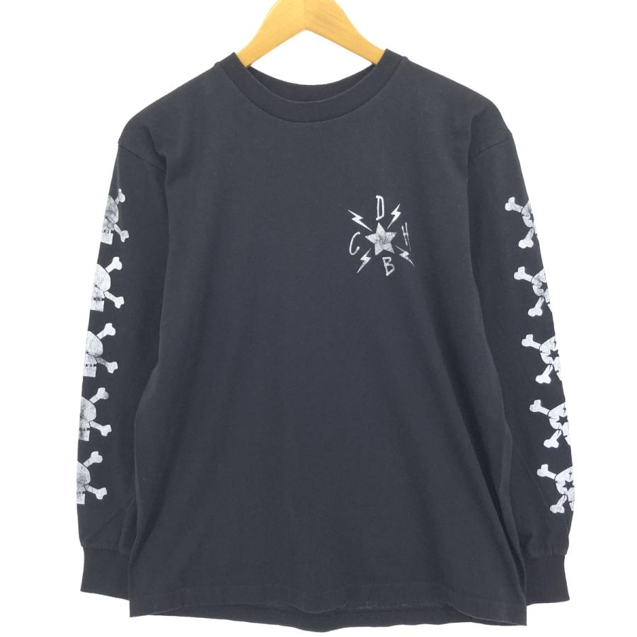 STUSSY 古着 ステューシー ドクロ柄 スカル柄 ロングTシャツ STUSSY 古着 ステューシー ドクロ柄 スカル柄 ロングTシャツ