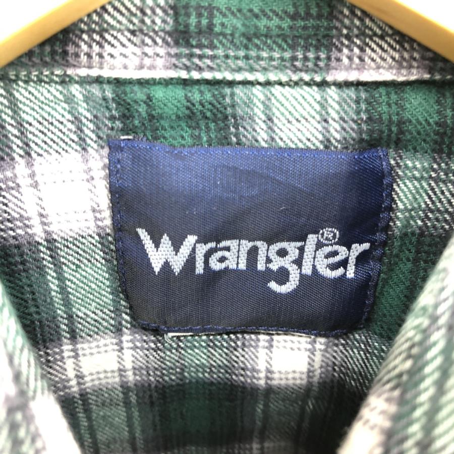 Wrangler 古着 90年代 ラングラー 長袖 ウエスタンヘビーネルチェック 