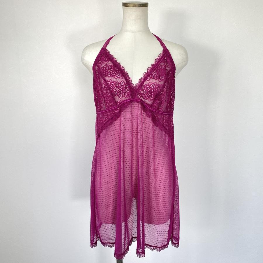 古着 la Via en Rose ホルターネック シースルー ランジェリー キャミソール レディースL相当 /eaa481472 古着 la Via en Rose ホルターネック シースルー ランジェリー