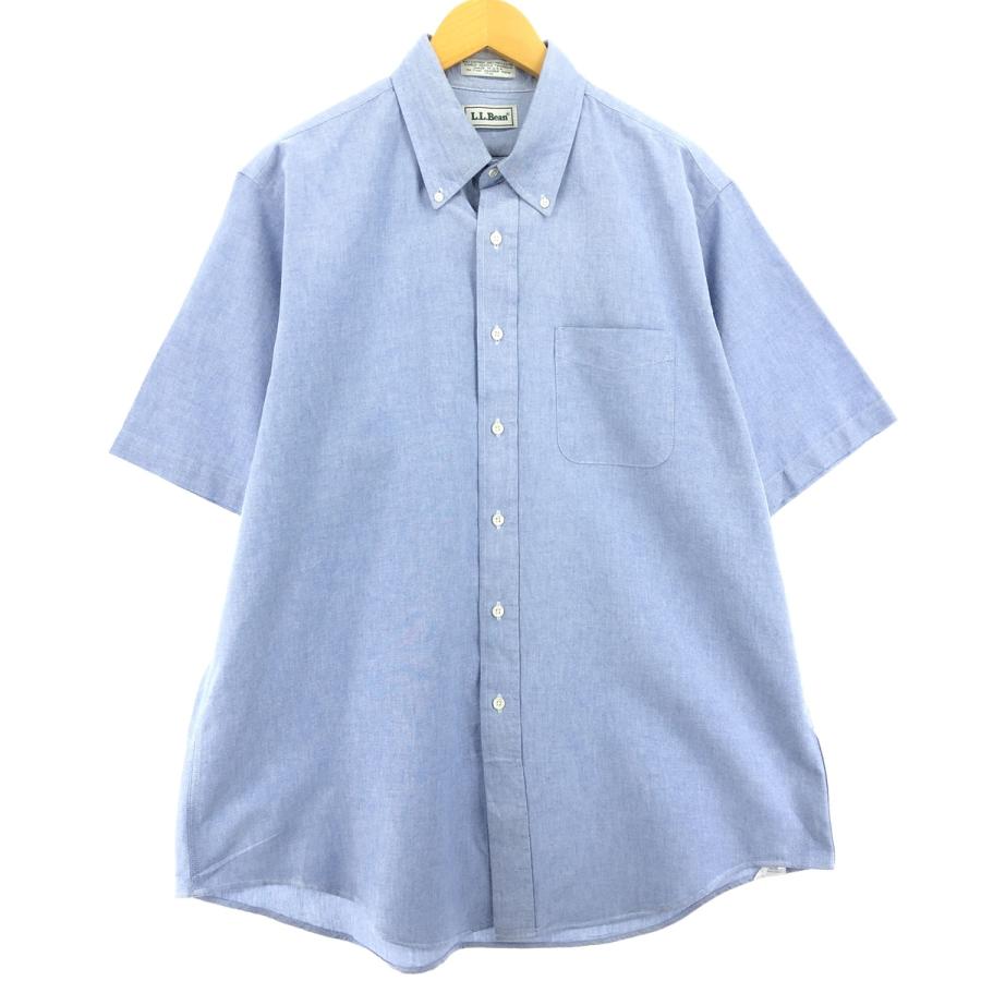 L.L.Bean 古着 80年代 エルエルビーン 半袖 ボタンダウンシャツ USA製  