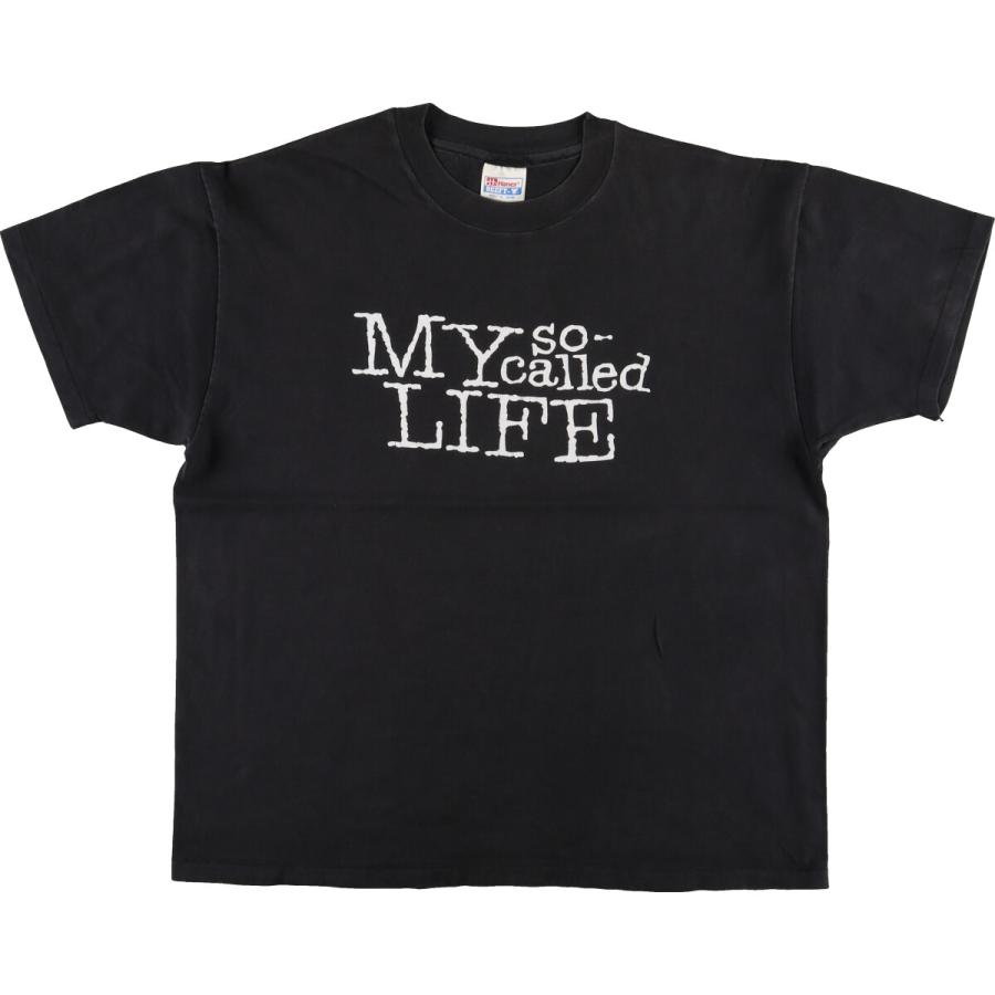 Hanes 古着 80年代 ヘインズ BEEFY-T 青タグ メッセージプリント