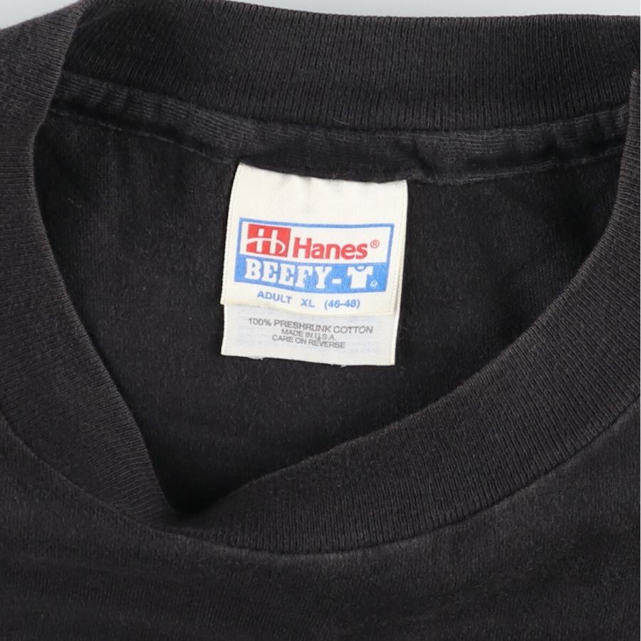Hanes（ヘインズ） 古着 80年代 Hanes BEEFY-T 青タグ メッセージ