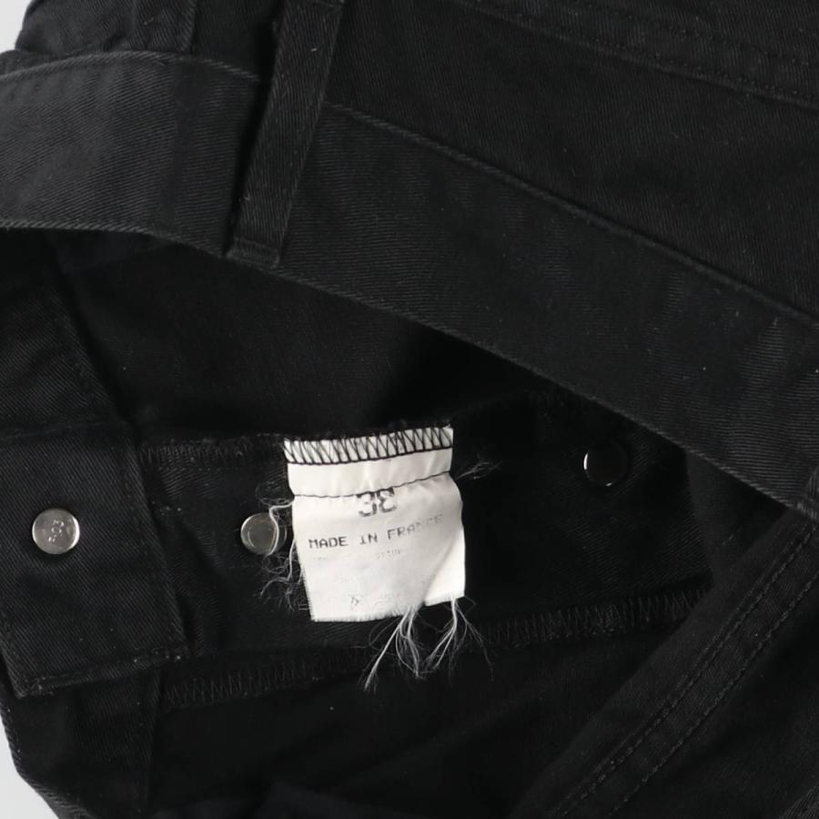 古着 アニエスベー agnes b. ブラックデニム テーパードデニムパンツ フランス製 レディースL(w28)相当 /eaa482115_2