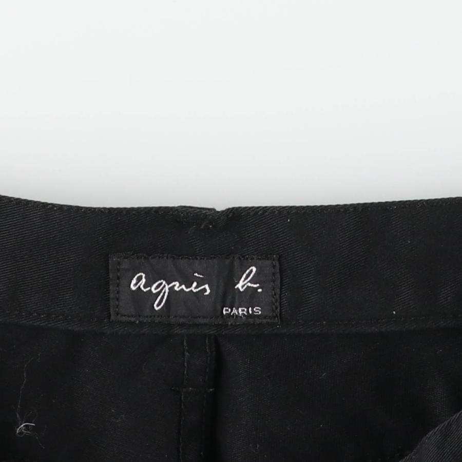 古着 アニエスベー agnes b. ブラックデニム テーパードデニムパンツ フランス製 レディースL(w28)相当 /eaa482115_4
