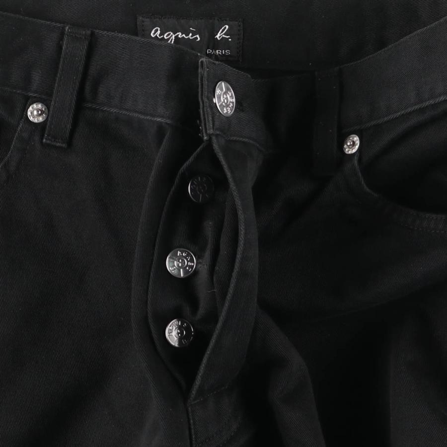 古着 アニエスベー agnes b. ブラックデニム テーパードデニムパンツ フランス製 レディースL(w28)相当 /eaa482115_5