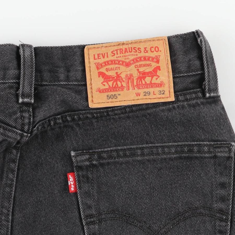 古着 リーバイス Levi's 505 ブラックデニム テーパードデニムパンツ レディースL(w28)相当 /eaa482465_2