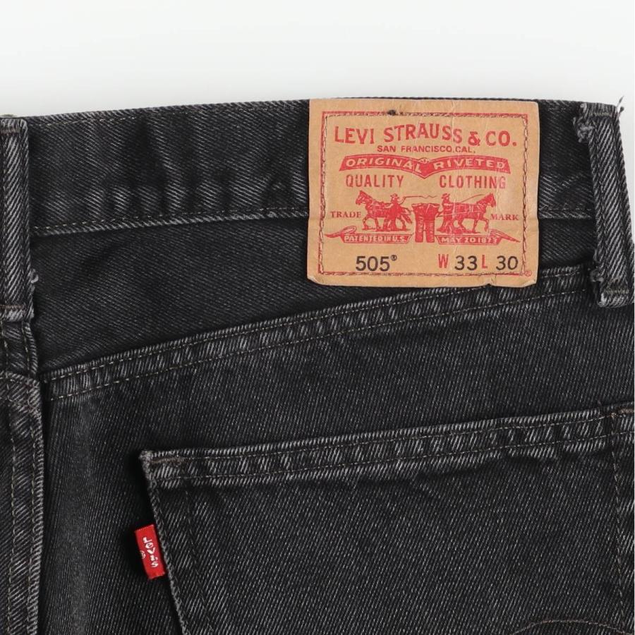 Levi's（リーバイス） 古着 Levi's 505 STRAIGHT FIT ブラックデニム