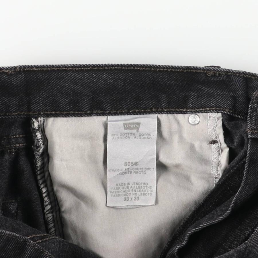 Levi's（リーバイス） 古着 Levi's 505 STRAIGHT FIT ブラックデニム