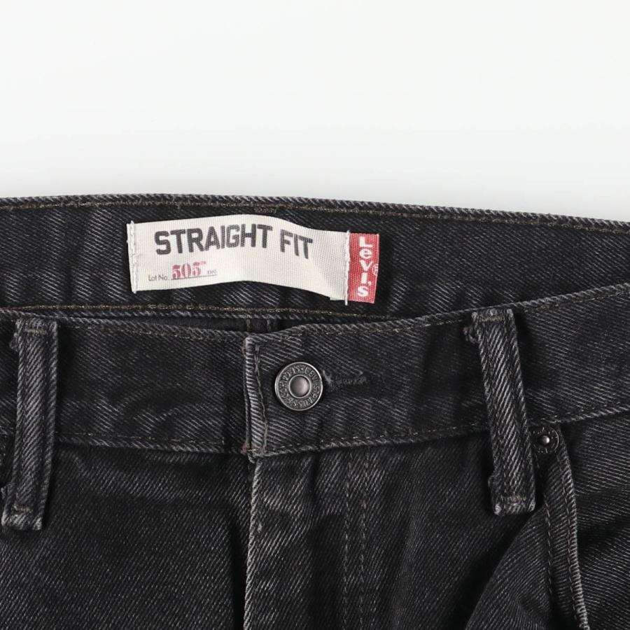 Levi's（リーバイス） 古着 Levi's 505 STRAIGHT FIT ブラックデニム