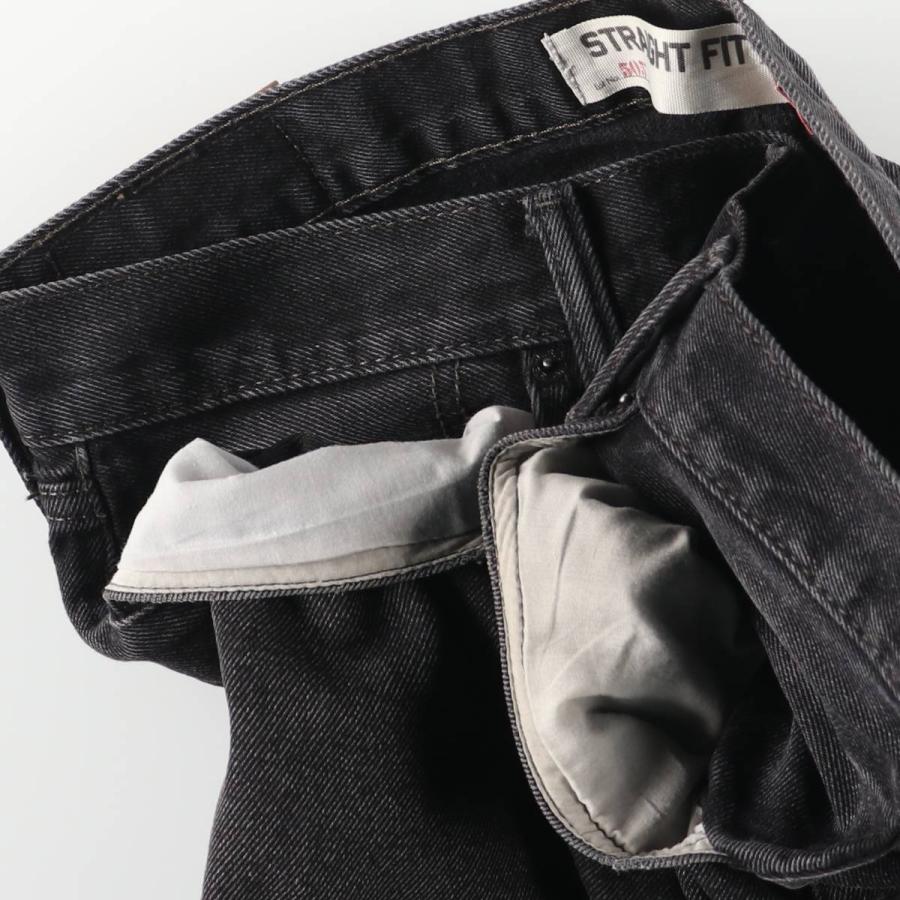 古着 リーバイス Levi's 505 STRAIGHT FIT ブラックデニム テーパードデニムパンツ メンズw34相当/eaa482663 Levi's（リーバイス） 古着 Levi's 505 STRAIGHT FIT ブラックデニム