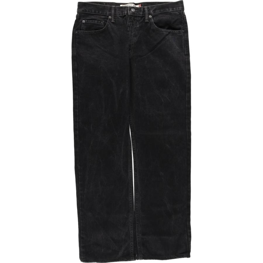 古着 リーバイス Levi's 505 STRAIGHT FIT ブラックデニム テーパードデニムパンツ メンズw34相当/eaa482665 Levi's（リーバイス） 古着 Levi's 505 STRAIGHT FIT ブラックデニム