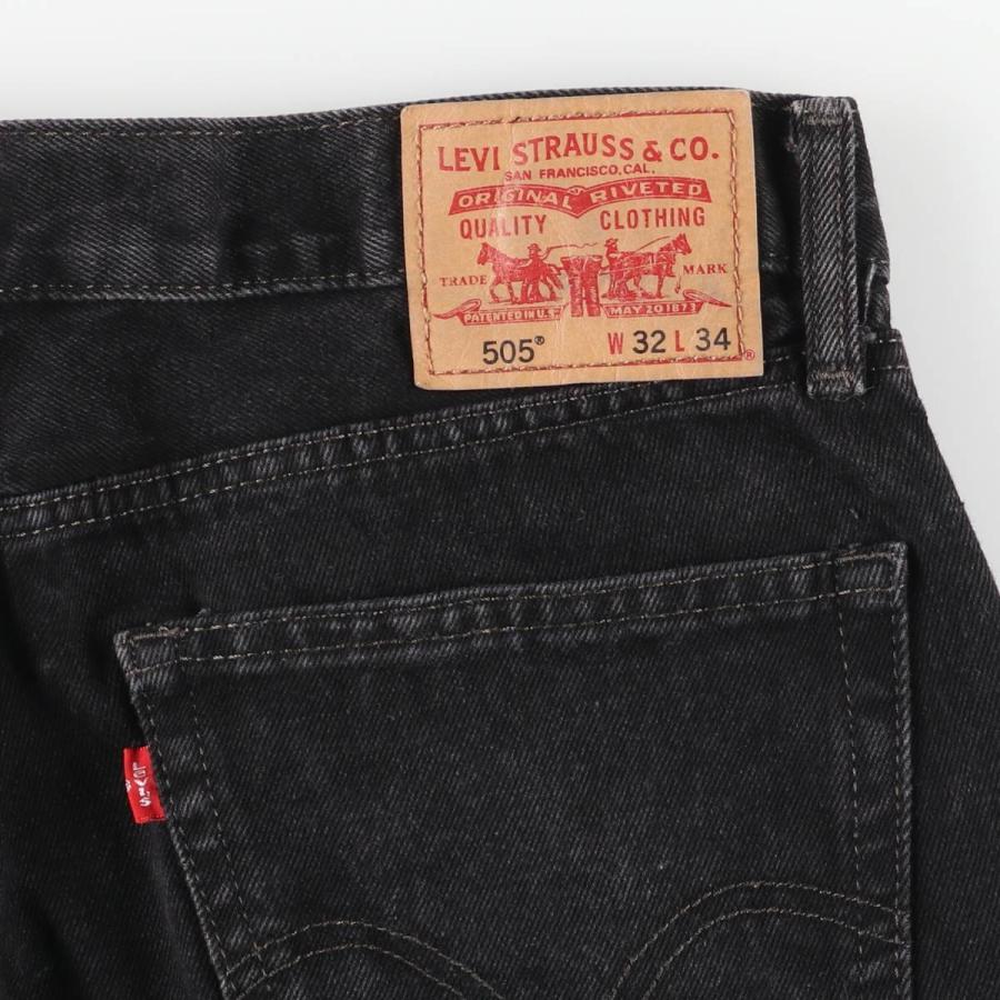 Levi's（リーバイス） 古着 Levi's 505 STRAIGHT FIT ブラックデニム