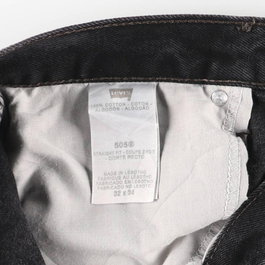 Levi's（リーバイス） 古着 Levi's 505 STRAIGHT FIT ブラックデニム