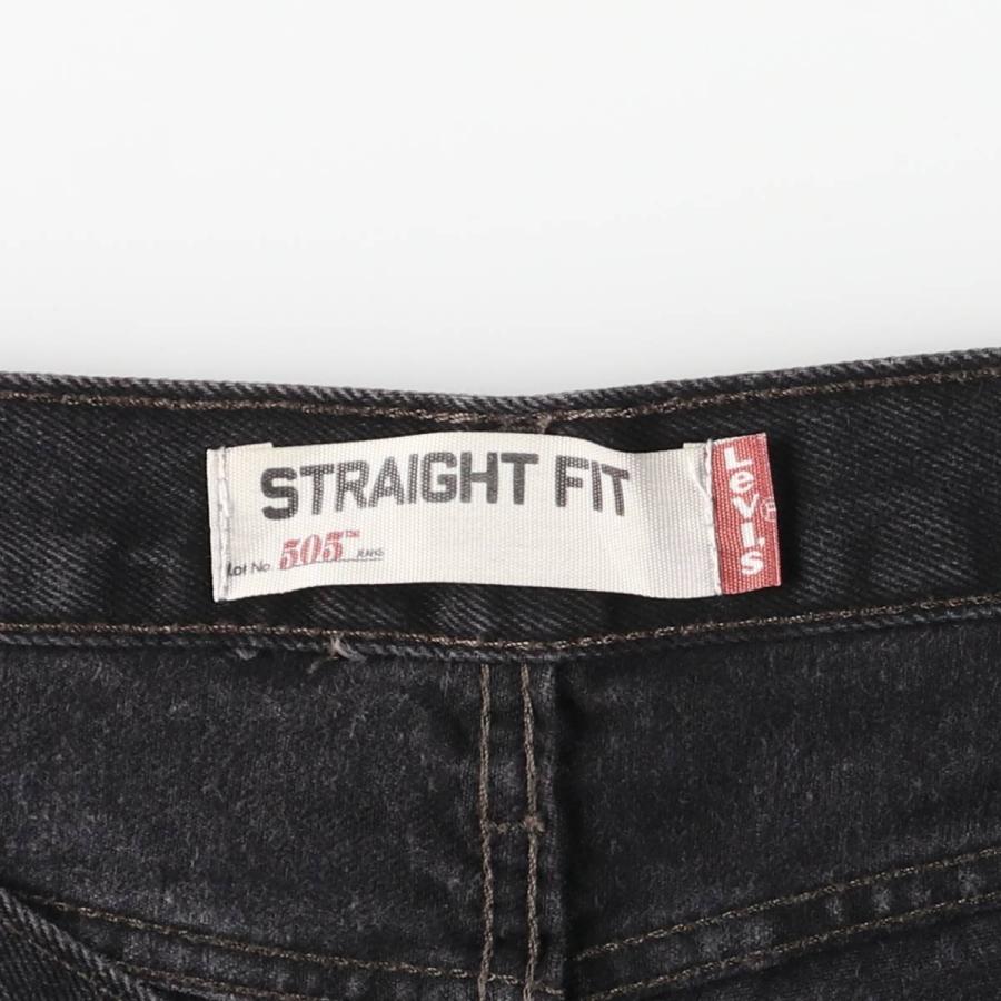 Levi's（リーバイス） 古着 Levi's 505 STRAIGHT FIT ブラックデニム