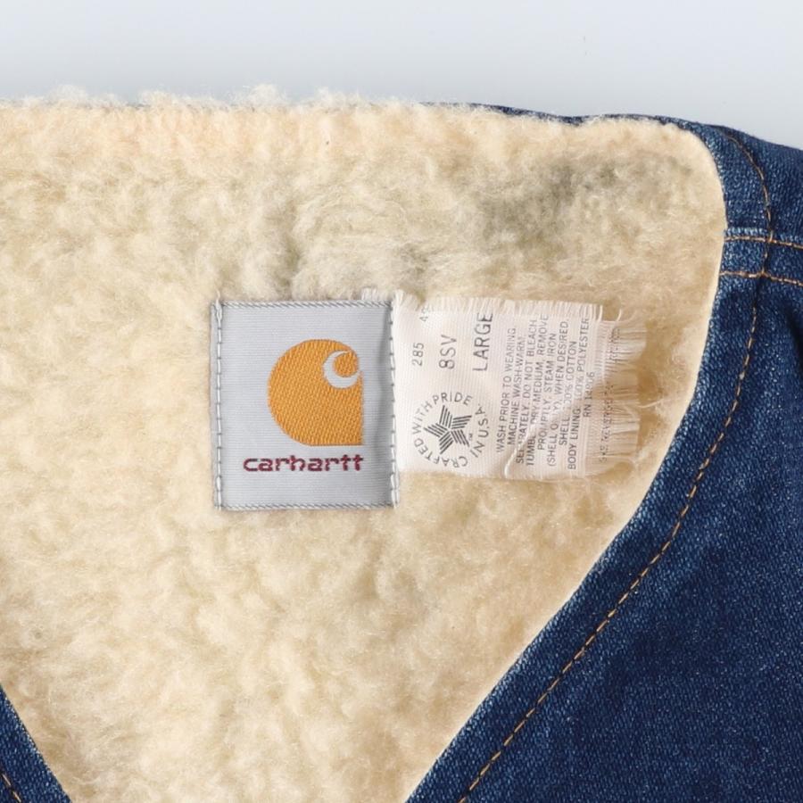 Carhartt（カーハート） 古着 濃紺 80年代 デニムボアベスト USA製