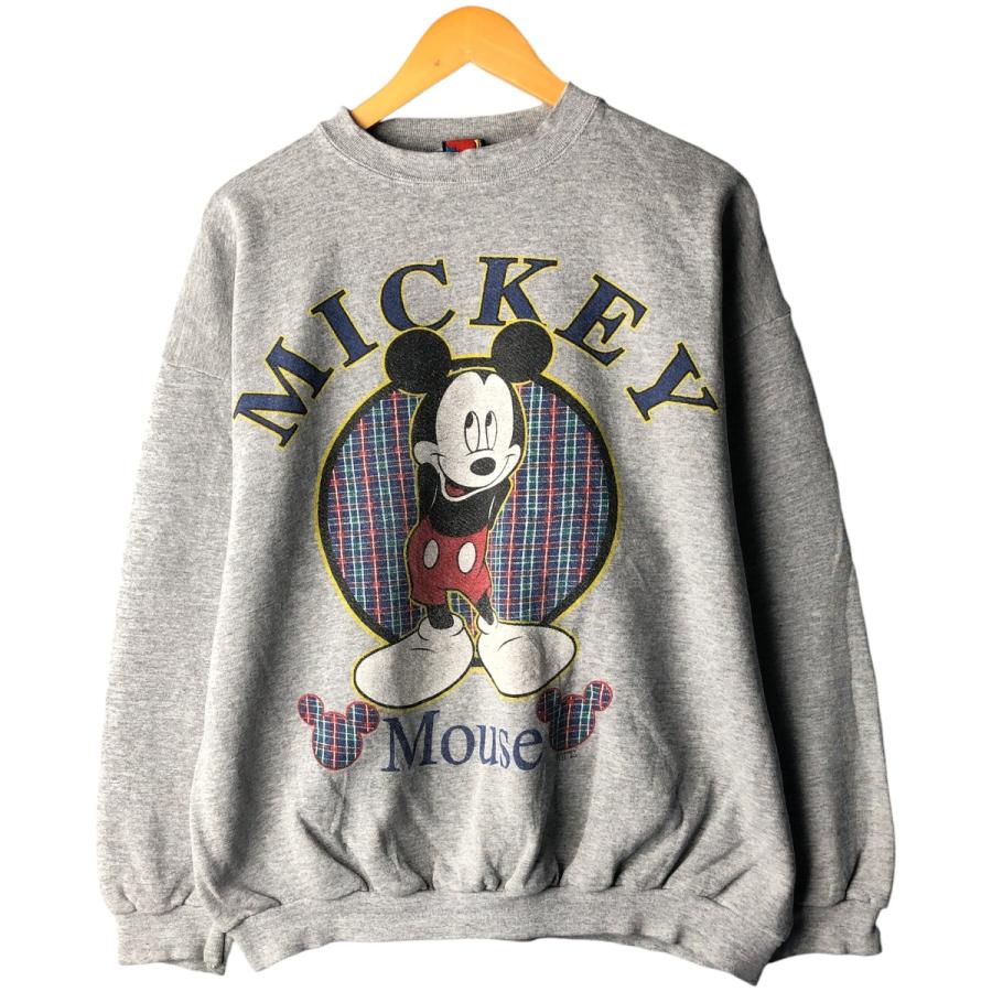 古着 90年代 ディズニー Disney MICKEY MOUSE ミッキーマウス キャラクタースウェットシャツ トレーナー メンズXL相当 ヴィンテージ/eaa482796 古着 90年代 ディズニー Disney ミッキーマウス キャラクター