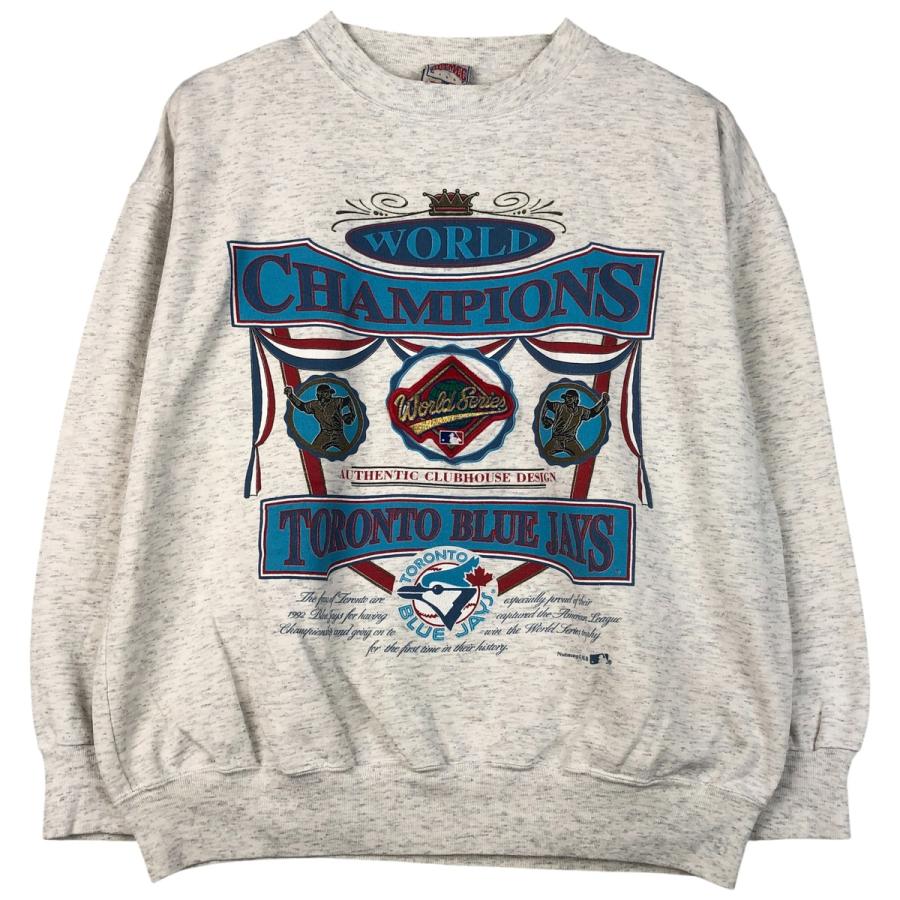 古着 90年代 NUTSMEG MLB トロントブルージェイズ プリントスウェット