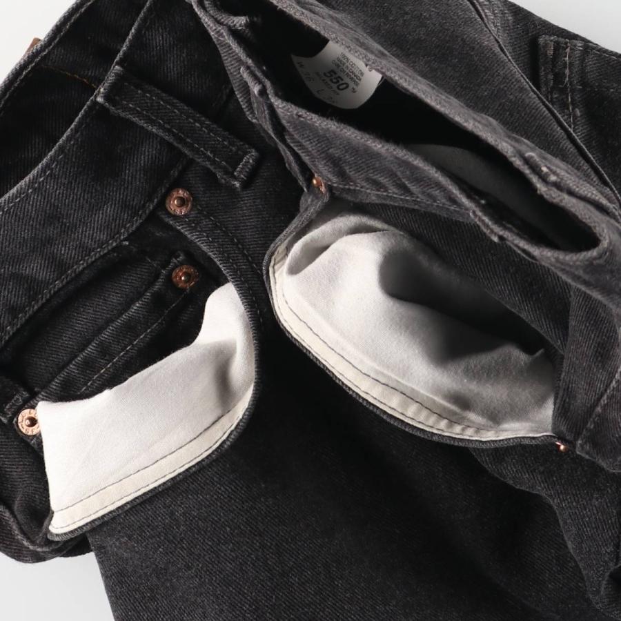 古着 90~00年代 リーバイス Levi's 550 RELAXED FIT ブラックデニム テーパードデニムパンツ カナダ製 メンズw36相当 ヴィンテージ/eaa482998 Levi's（リーバイス） 古着 90~00年代 Levi's 550 RELAXED FIT