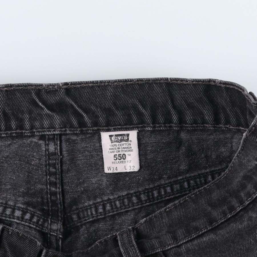 Levi's（リーバイス） 古着 Levi's 550 RELAXED FIT ブラックデニム