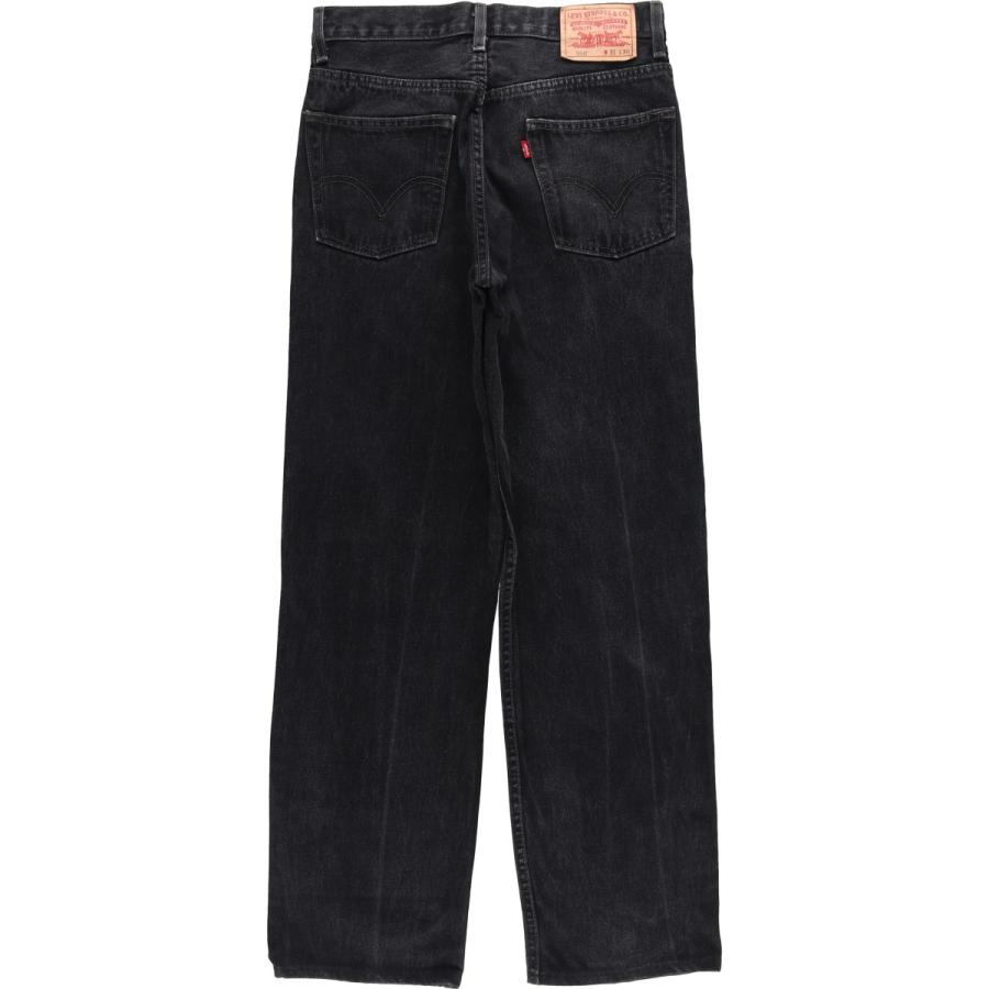 Levi's550　バギー　テーパードデニム　古着　ブラック　黒　スミクロ レア Levi's（リーバイス） 古着 Levi's 550 RELAXED FIT ブラックデニム